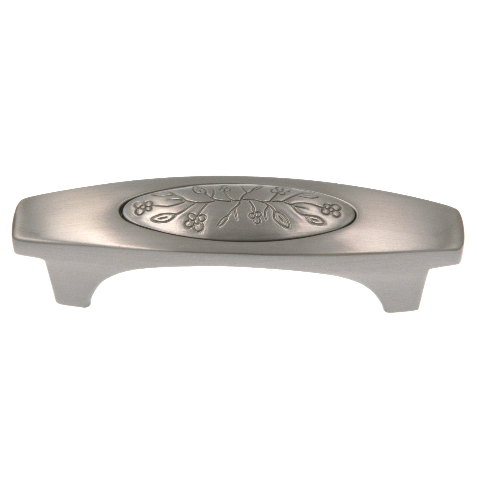 Amerock Vineyard Satin Nickel 3" Center to Center Leaf Cabinet Handle Pull BP4473G10