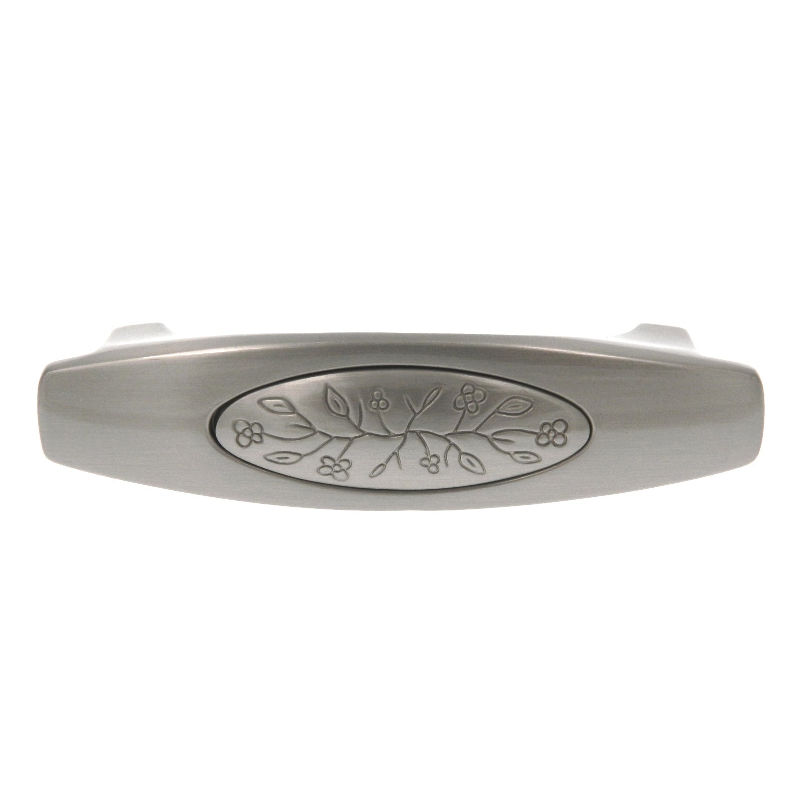 Amerock Vineyard Satin Nickel 3" Center to Center Leaf Cabinet Handle Pull BP4473G10
