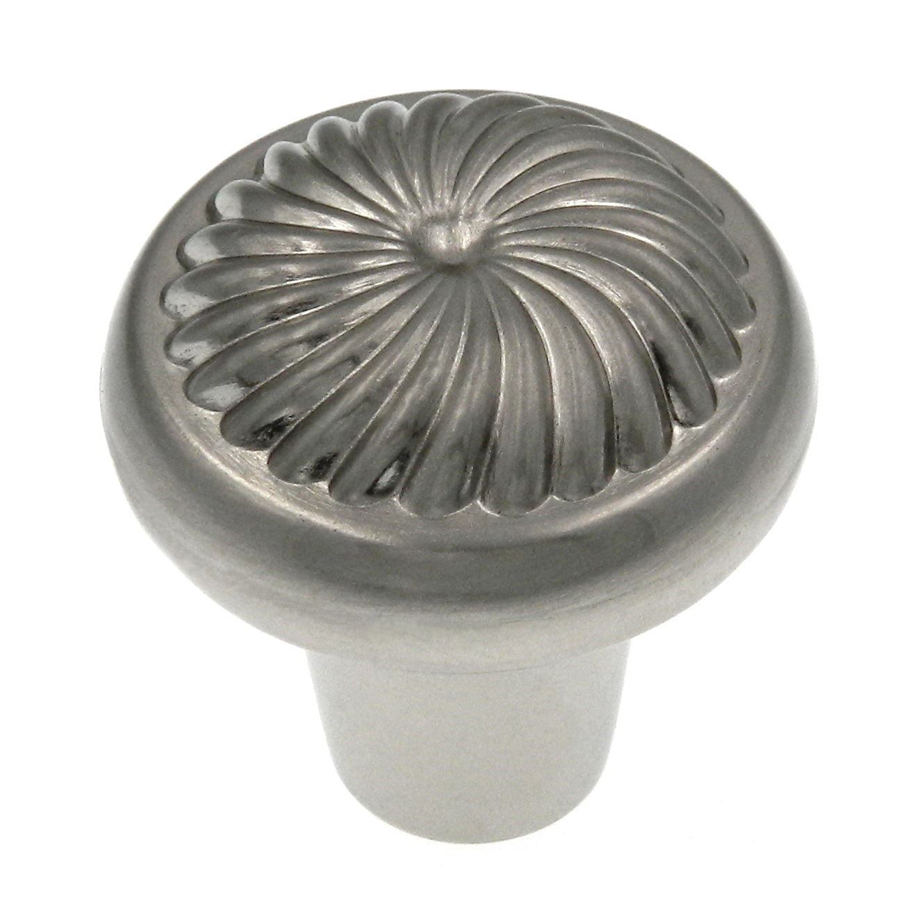 Amerock Chipre BP5266G9 - Pomo redondo para gabinete (níquel de ley, 1 1/4 pulgadas)