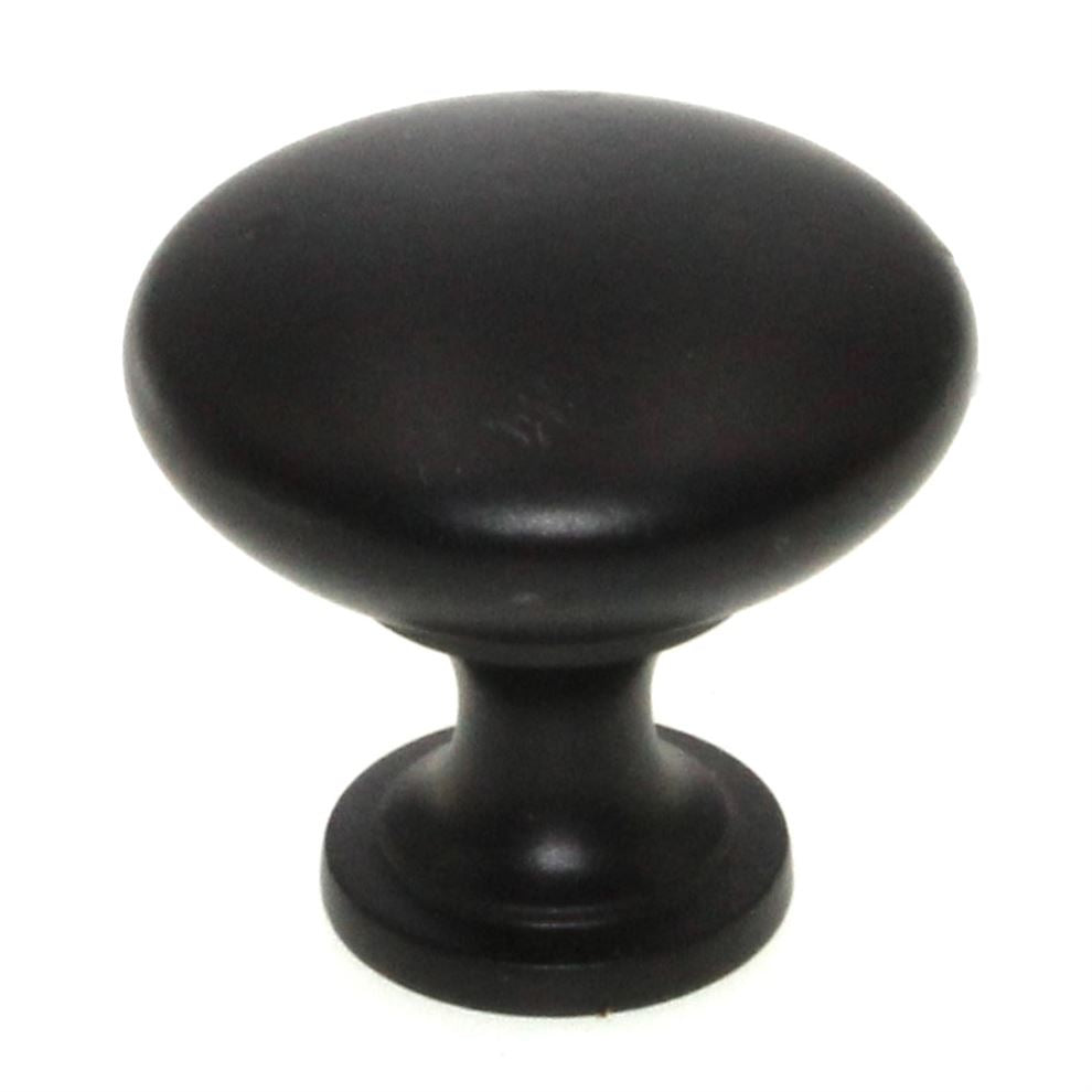 Amerock Edona Matte Black 1 1/4" Round Cabinet Knob BP53005FB