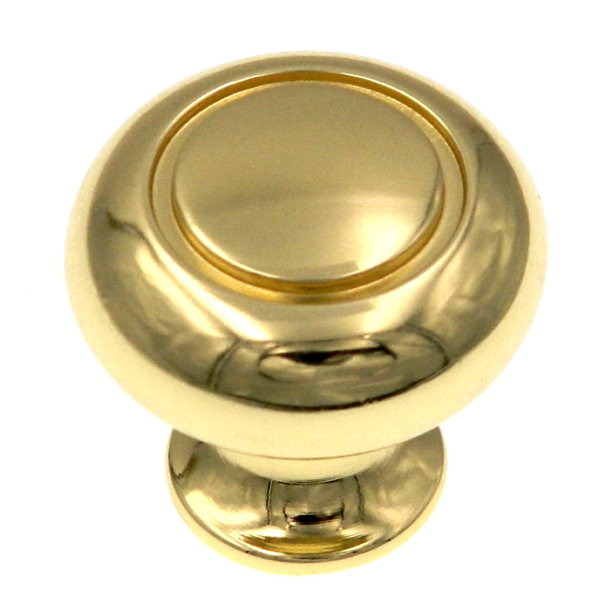 Amerock Allison Polished Brass 1 1/4" Round Cabinet Pull Knob BP530113