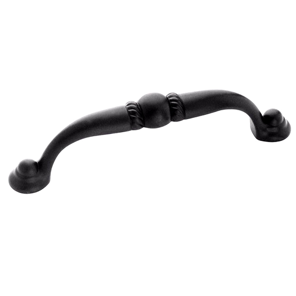Amerock Allison Flat Black 3 3/4 inch (96mm) CTC Cabinet Handle Pull BP53021FB