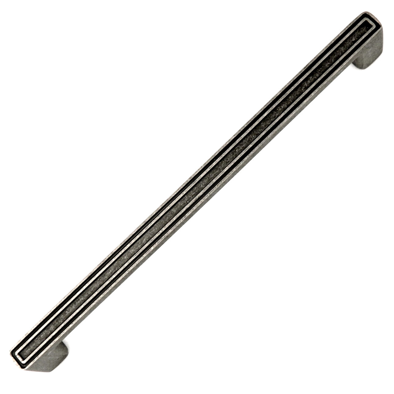 Amerock Polara BP54003AP - Tirador para electrodomésticos de cajón de centro a centro, peltre envejecido, 12"