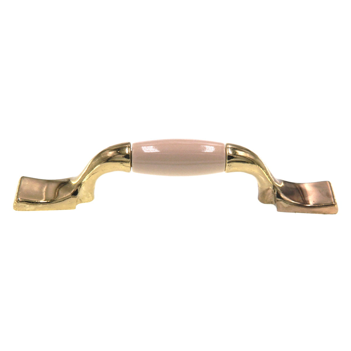 Amerock Royal Family Bright Brass Almond Center 3" CTC Cabinet Pull BP76240-AL3