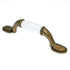 Amerock Allison Antique Brass White Ceramic Center 3" CTC Cabinet Handle Pull BP76245WB