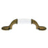 Amerock Allison Antique Brass White Ceramic Center 3" CTC Cabinet Handle Pull BP76245WB
