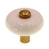 Amerock Royal Polished Brass, Almond Center 1 3/16" Cabinet Knob BP76268-AL3