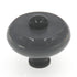 Amerock Royal Family Gray, Black Center 1 3/16" Cabinet Knob Pull BP76268-GREB