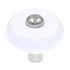 Amerock Allison White and Nickel 1 3/16" Round Cabinet Knob BP76268WH14
