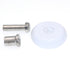 Amerock Allison White and Nickel 1 3/16" Round Cabinet Knob BP76268WH14