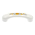 Amerock Hardware 3"cc Ceramic Cabinet Handle Pull in White, Yellow BP937-CW2