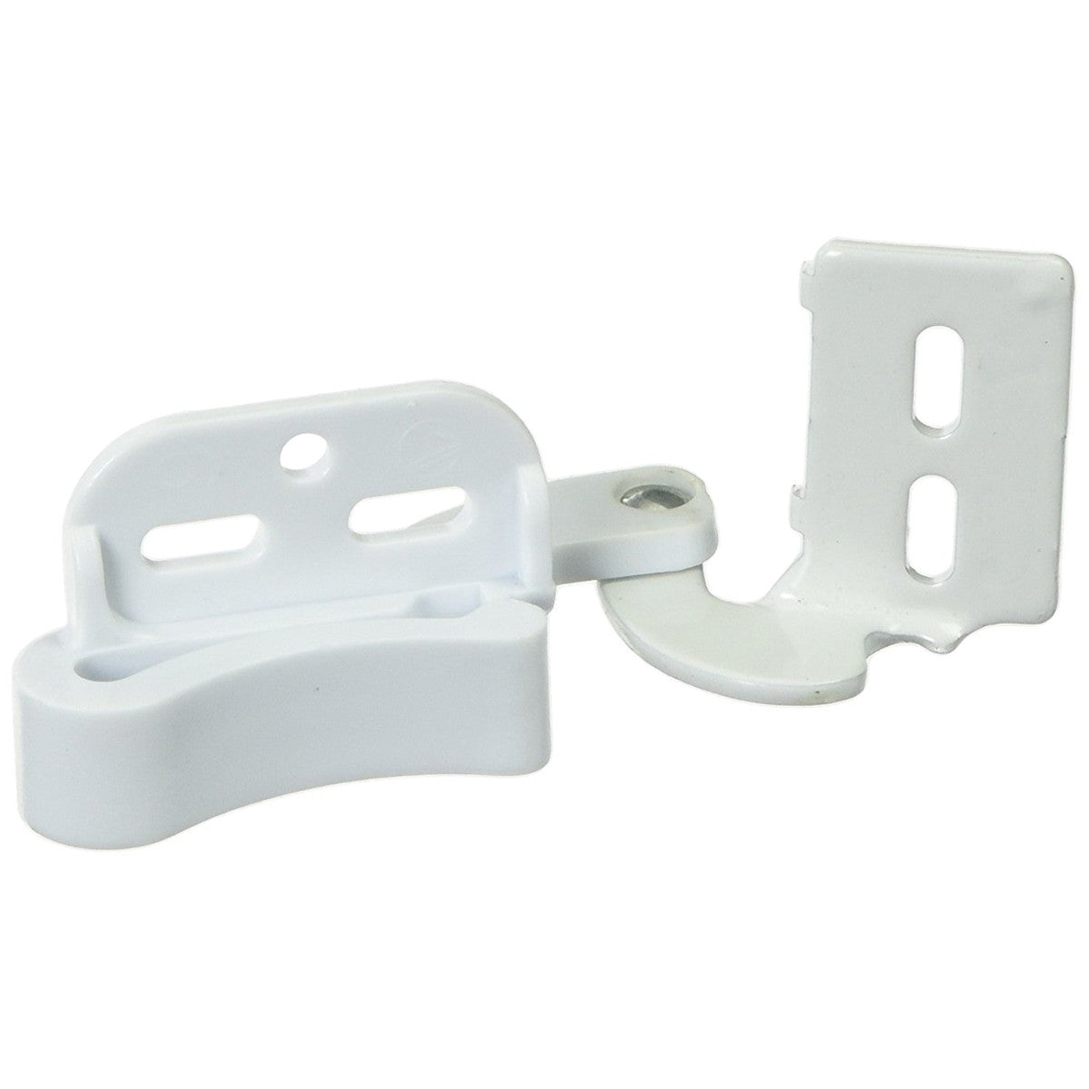 Amerock Marathon CM2606-W Bisagra para cuchillo con cierre automático, superpuesta, blanca, de 1/2", individual