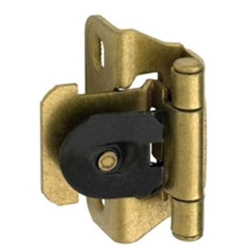 Pair of Amerock Single Demountable Hinges 3/8" Inset, Burnished Brass BP8714-BB