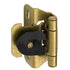 Pair of Amerock Single Demountable Hinges 3/8" Inset, Burnished Brass BP8714-BB