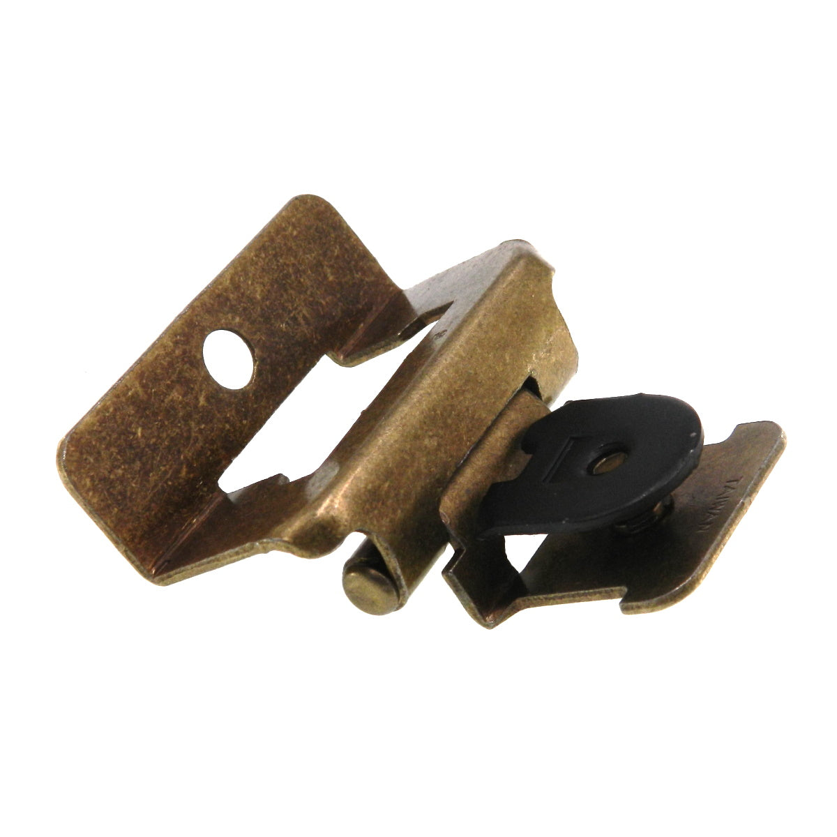 Single Demountable Cabinet Hinge 1/2" Overlay, Burnished Brass CM8717-BB