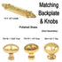 Solid Brass Polished Brass 1 1/4" Oval Cabinet Knob Keeler P9175