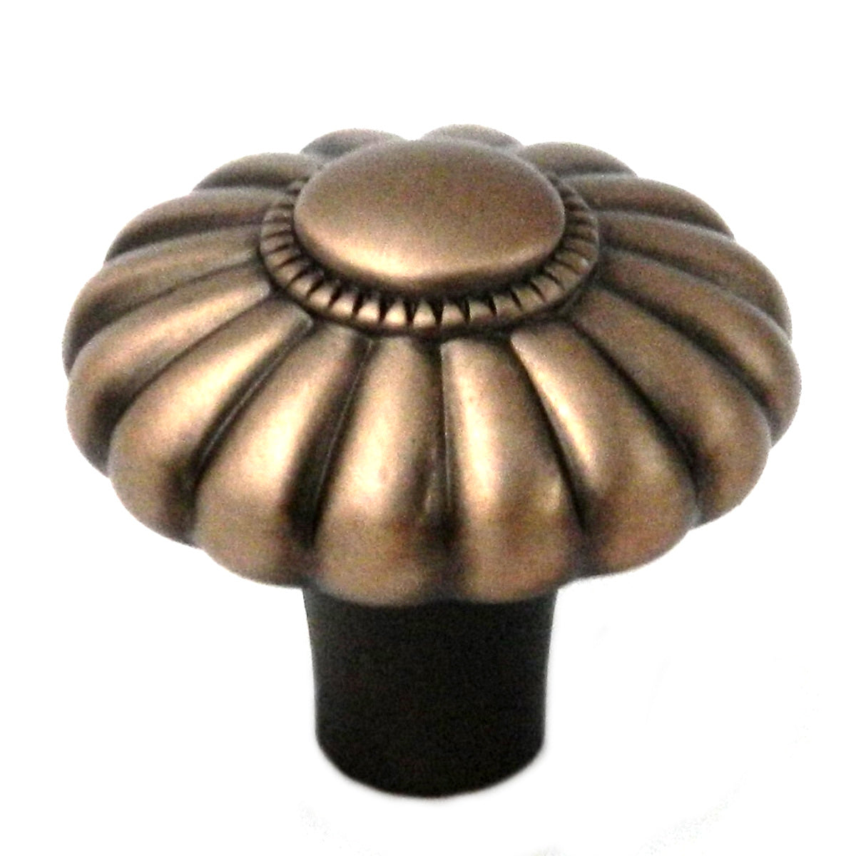 Belwith Keeler Beaded Classic 1 1/4" Wellington Bronce redondo con cuentas de latón macizo perilla de gabinete G2-15R