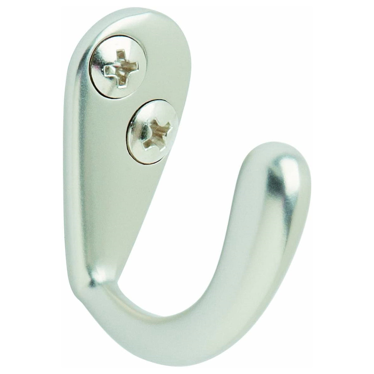 Amerock H55440-S Gancho individual para bata de 1 5/8 pulgadas, color plateado