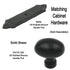 Keeler Power & Beauty Oil-Rubbed Bronze Oval Smooth 1 3/8" Solid Brass Cabinet Knob P9176-10B