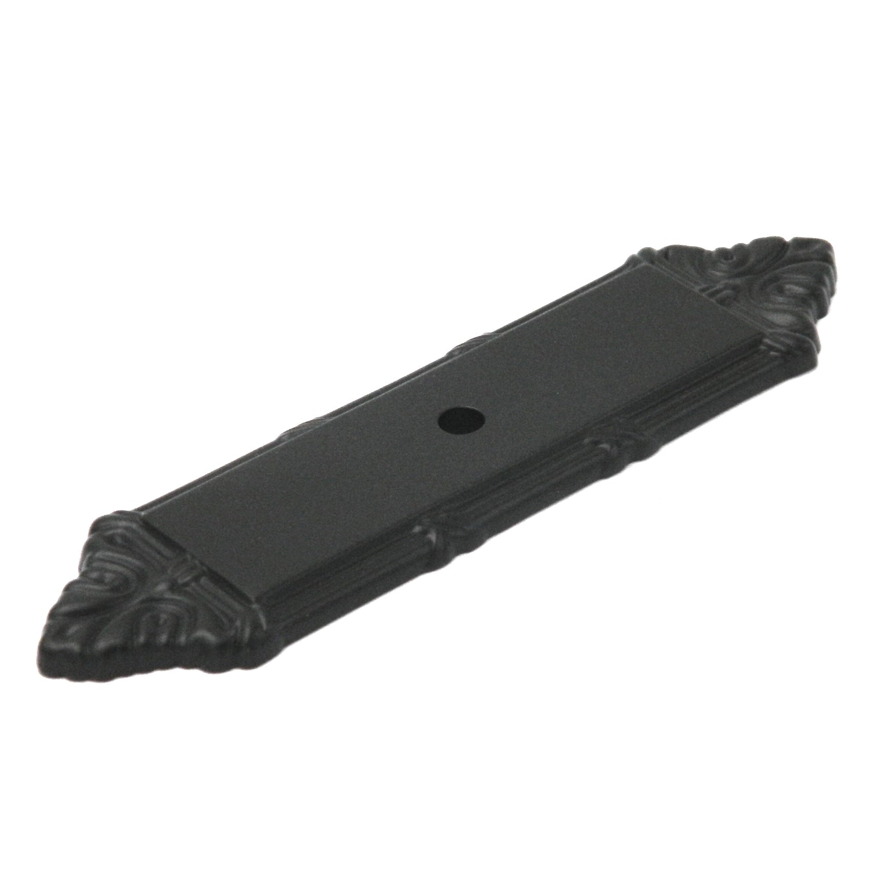 Belwith Keeler Cinta de latón macizo y lengüeta Placa posterior de perilla de bronce aceitado M304