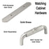 Belwith Keeler Satin Nickel Annapolis 3"cc Solid Brass Handle Backplate P409