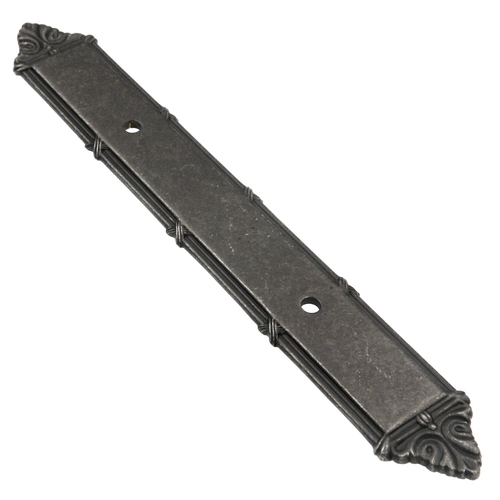 Belwith Keeler Cinta de peltre antiguo y caña de 3 "cc Placa posterior para tirador de gabinete M609