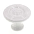 P14402-W White 1 1/8" Round Flat Cabinet Knob Pull Hickory Eclipse