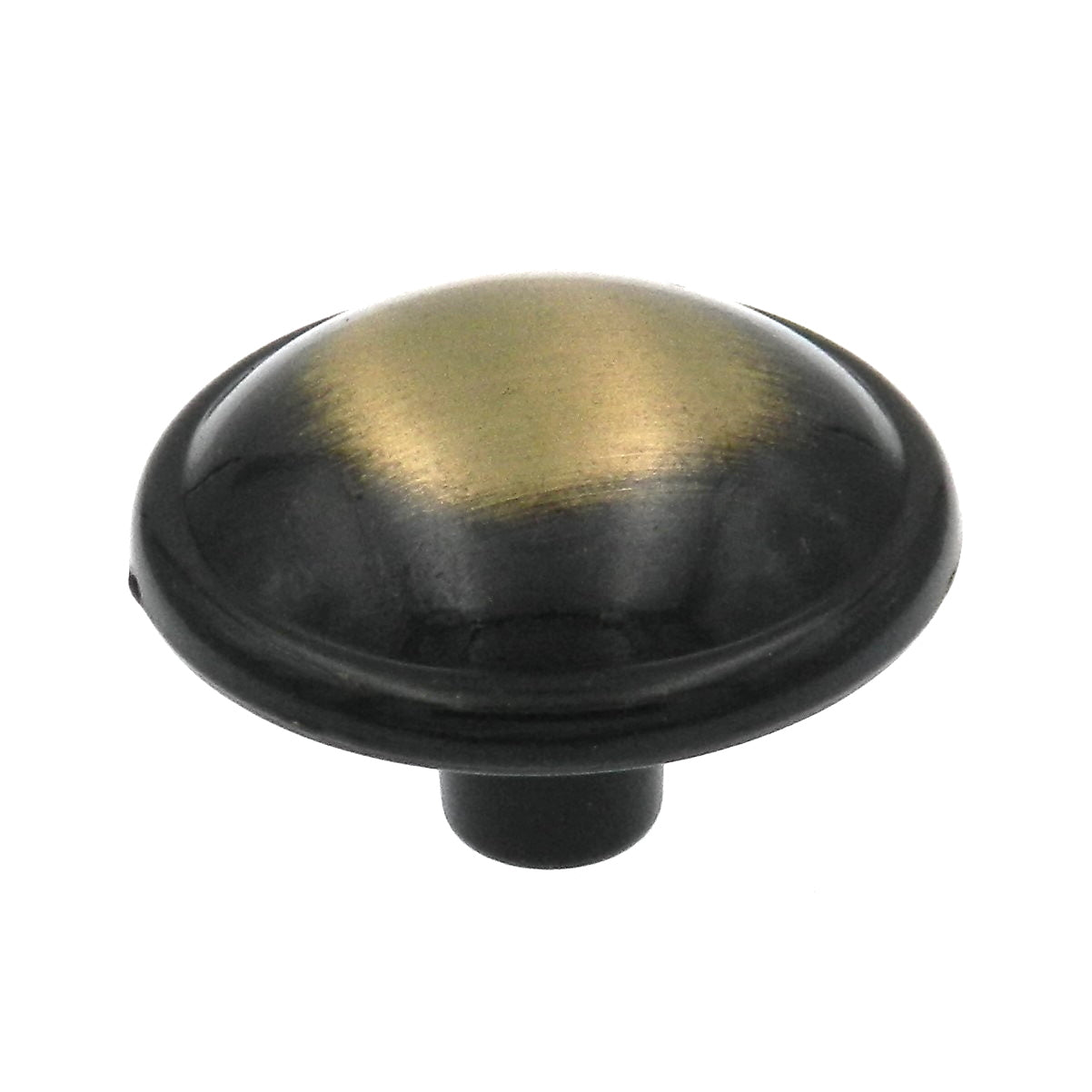 Hickory Hardware Cavalier P203-AB - Pomo para gabinete (latón envejecido, 1 1/4 pulgadas)