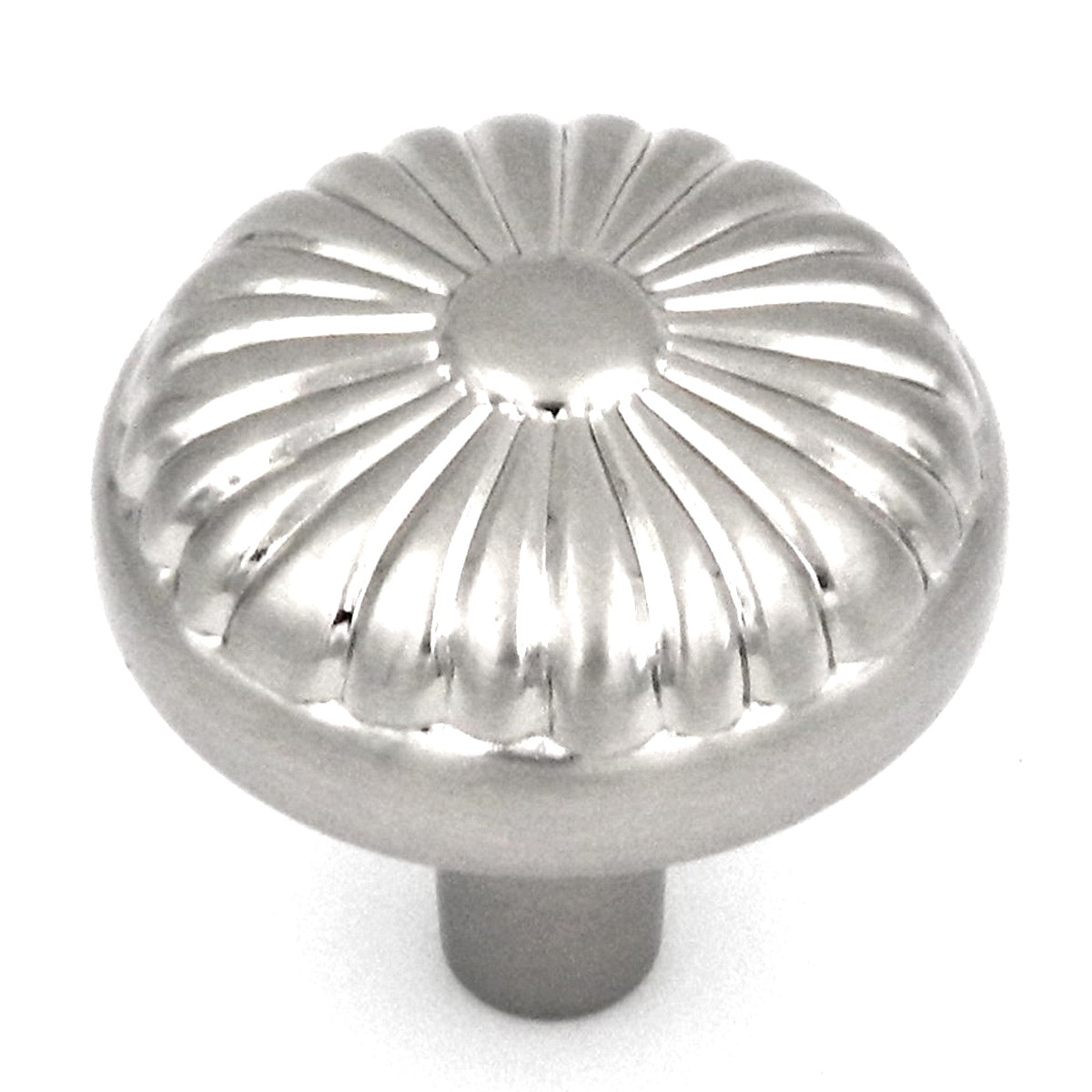 Hickory Hardware Eclipse P211-SC - Pomo redondo para gabinete (cromo satinado, 1 1/4 pulgadas)
