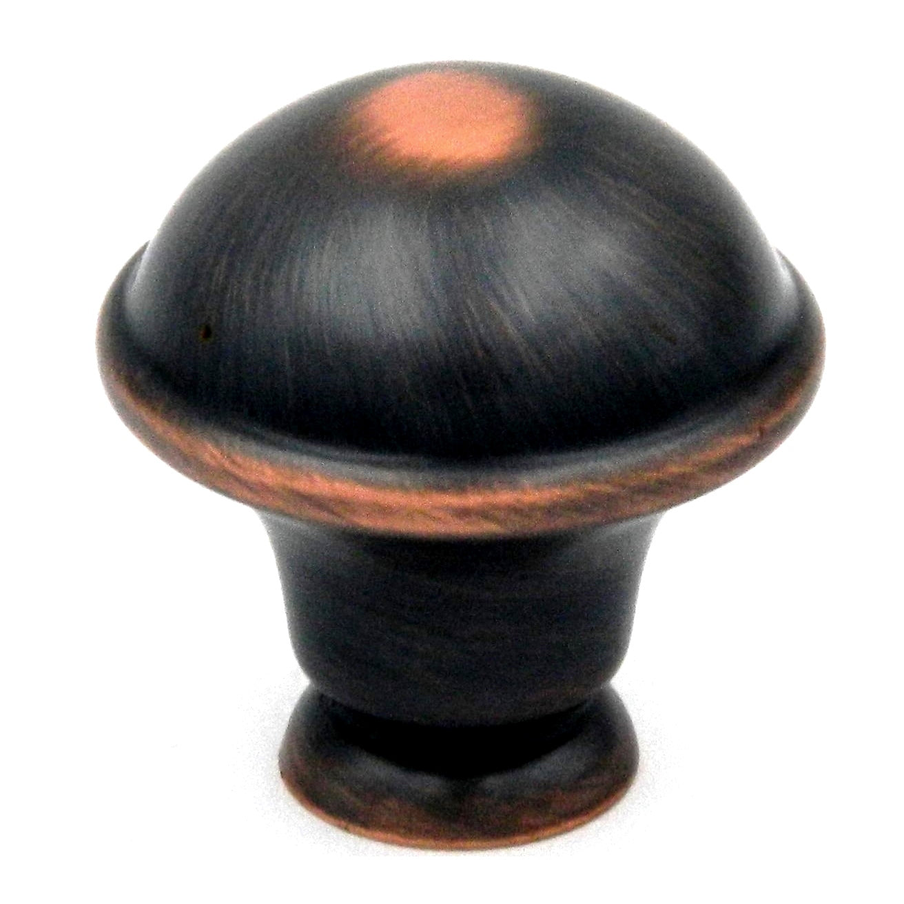 Paquete de 10 perillas redondas de bronce aceitado Savoy de Hickory Hardware de 1 1/4 pulgadas P2243-OBH