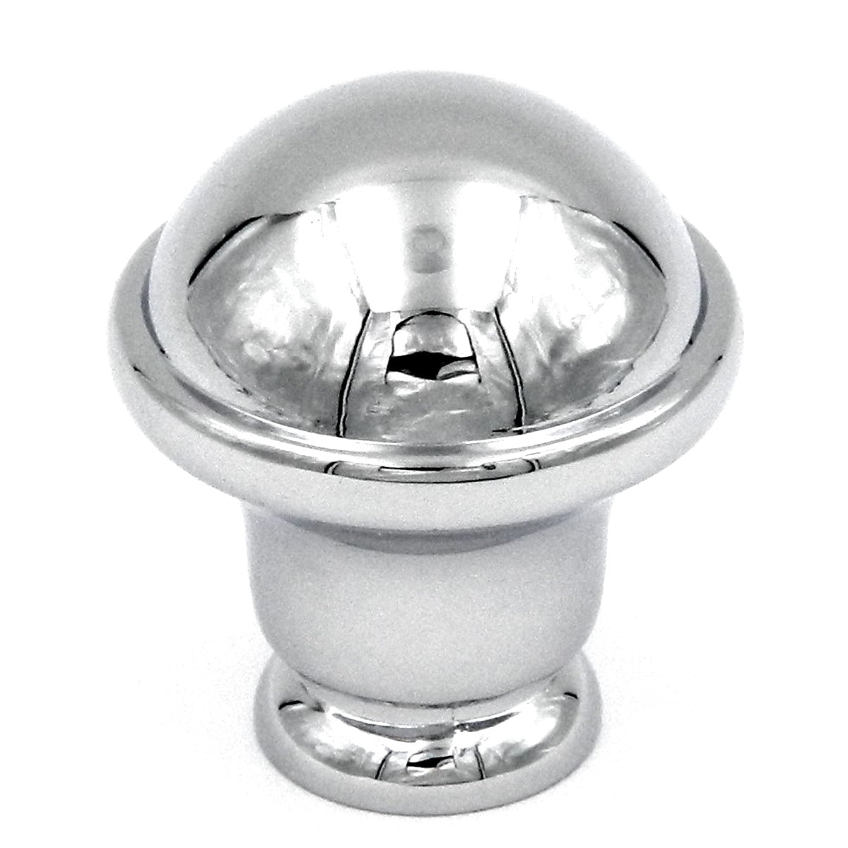 Hickory Hardware Savoy P2246-CH - Pomo redondo cromado para gabinete (1.0 in), color cromado