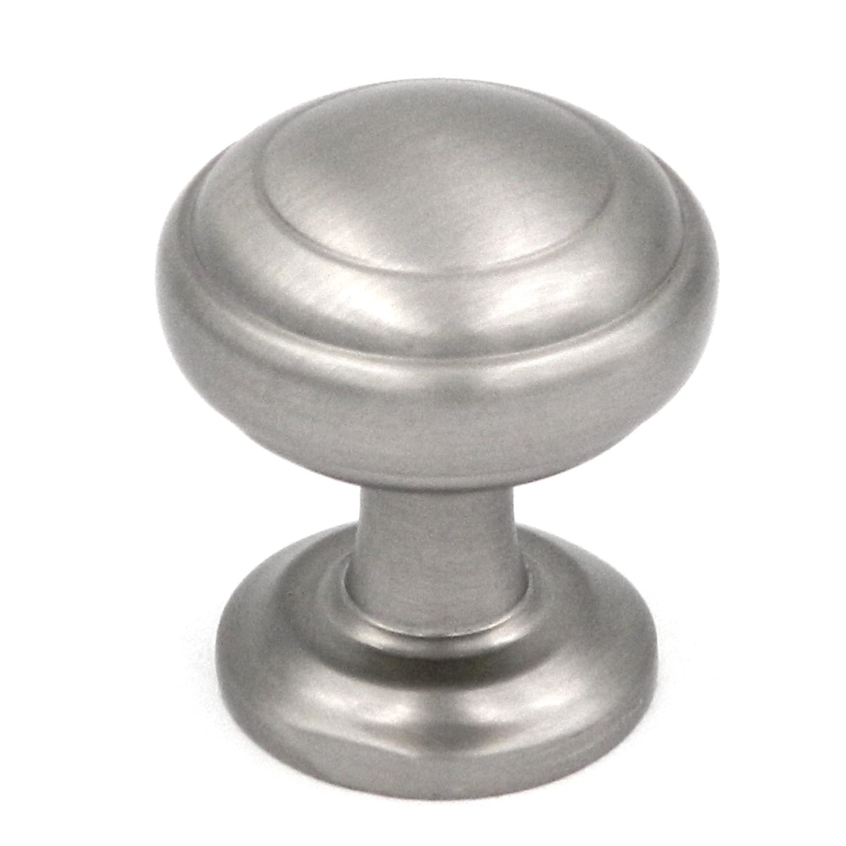 Hickory Hardware Zephyr P2286-SN - Pomo redondo para gabinete (níquel satinado, 1.0 in)