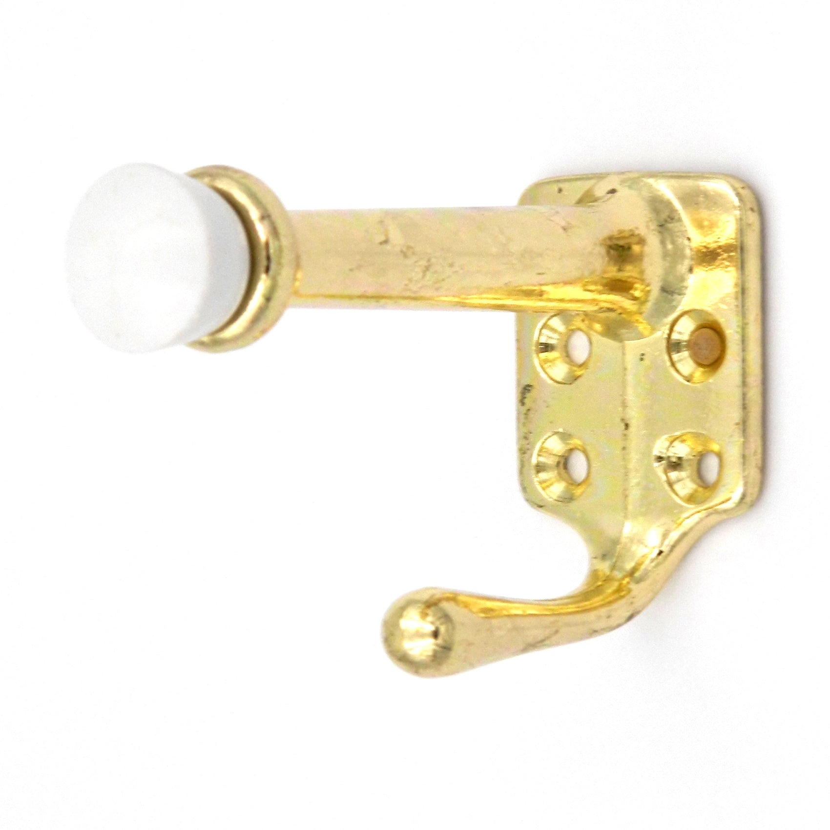 Hickory Hardware Pared de latón pulido, tope para puerta, gancho para bolso P27125-PB