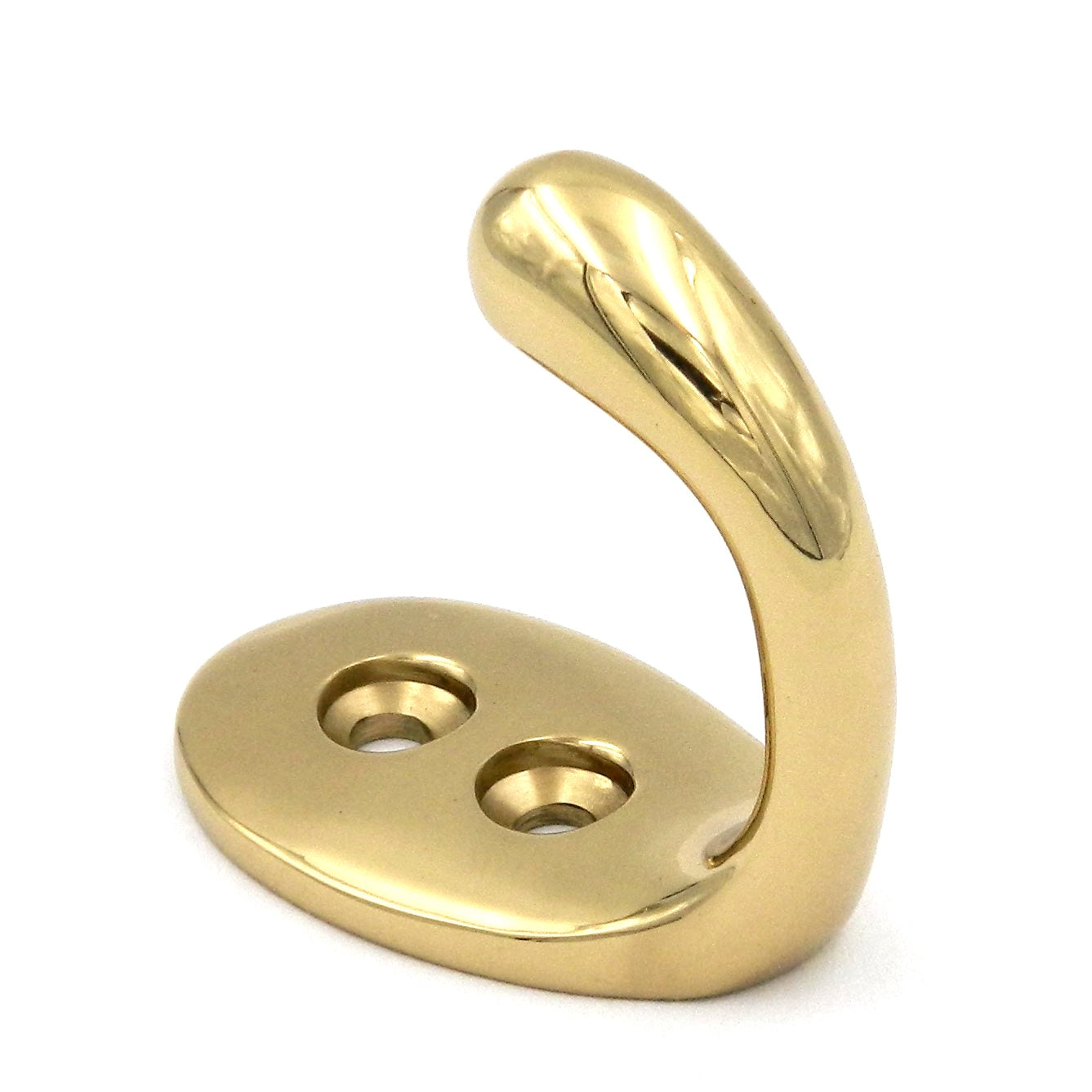 Hickory Hardware Ganchos Elegance de latón pulido P27300 Gancho de pared para bata de latón macizo