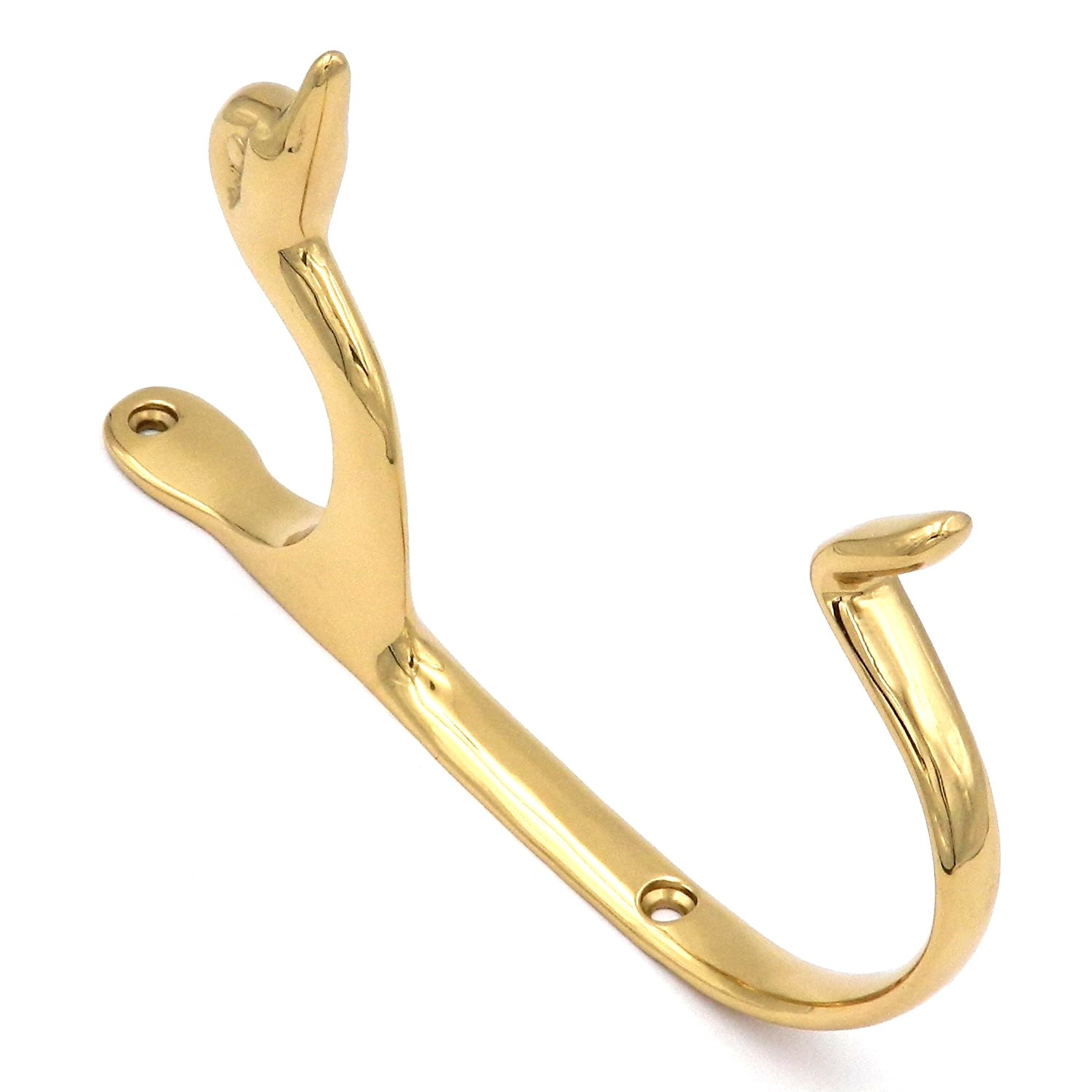 Hickory Hardware Elegance Hooks P27365 - Gancho para colgar en la pared con cabeza de pato de latón pulido