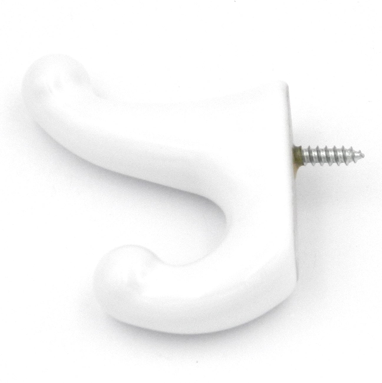 Belwith Hickory Hardware Bravura - Gancho doble para toalla de porcelana blanca P27400-W