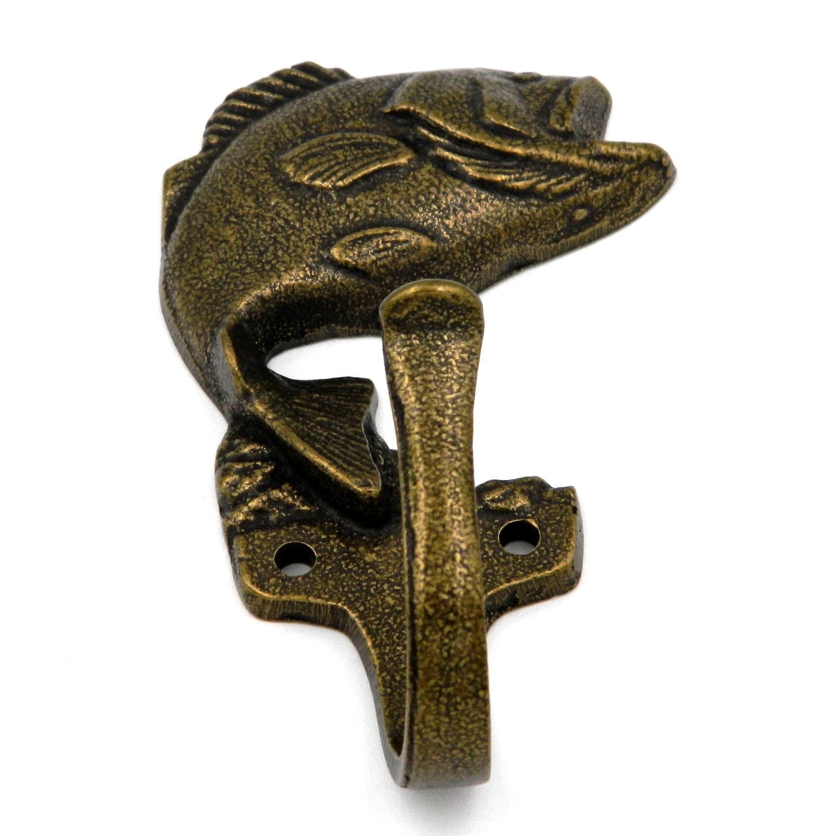 P28632-AB Latón antiguo Latón macizo 3 5/8" Gancho para abrigos de bajo de boca pequeña Belwith