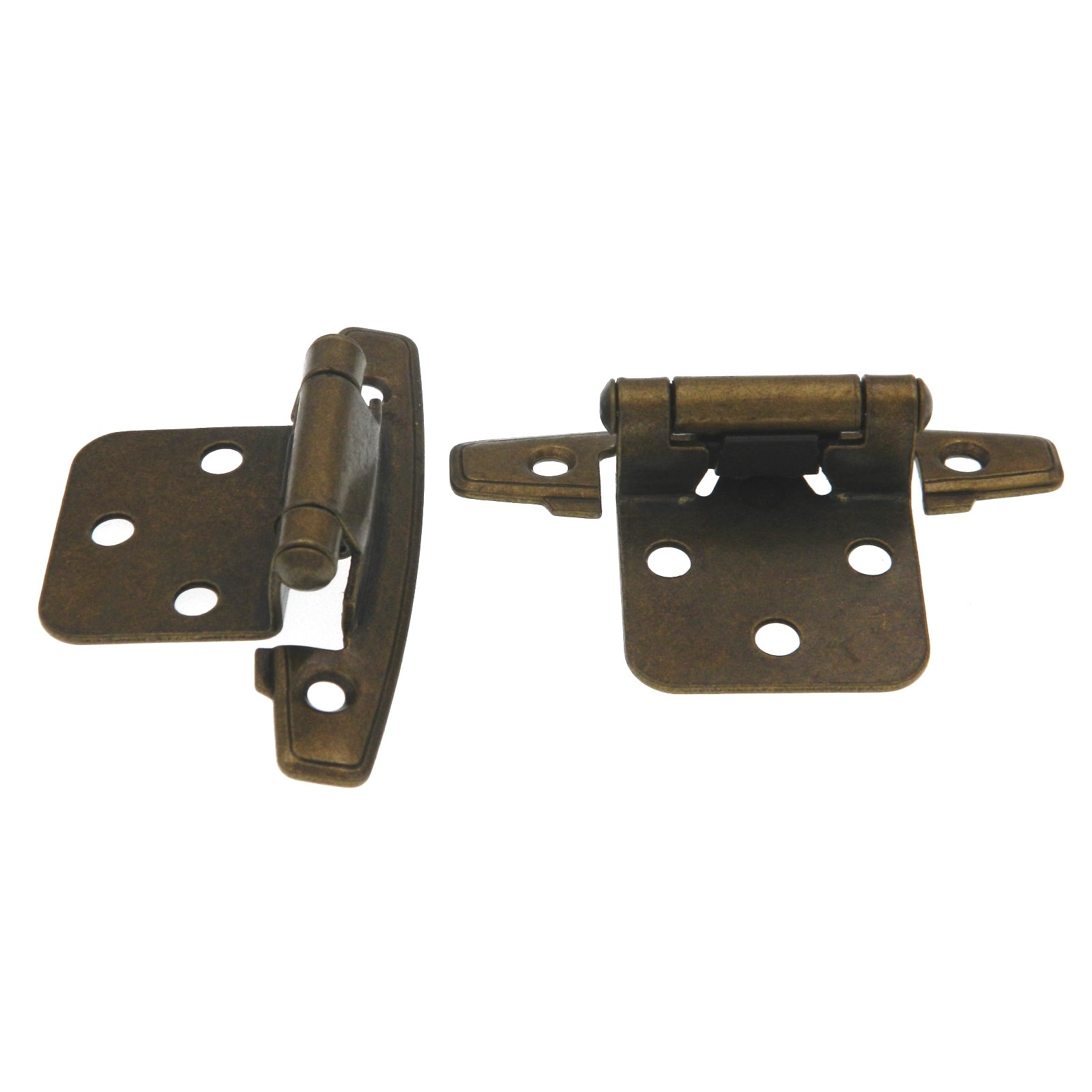 Par de bisagras de gabinete de superposición variable Hickory Hardware Brass P296-LP