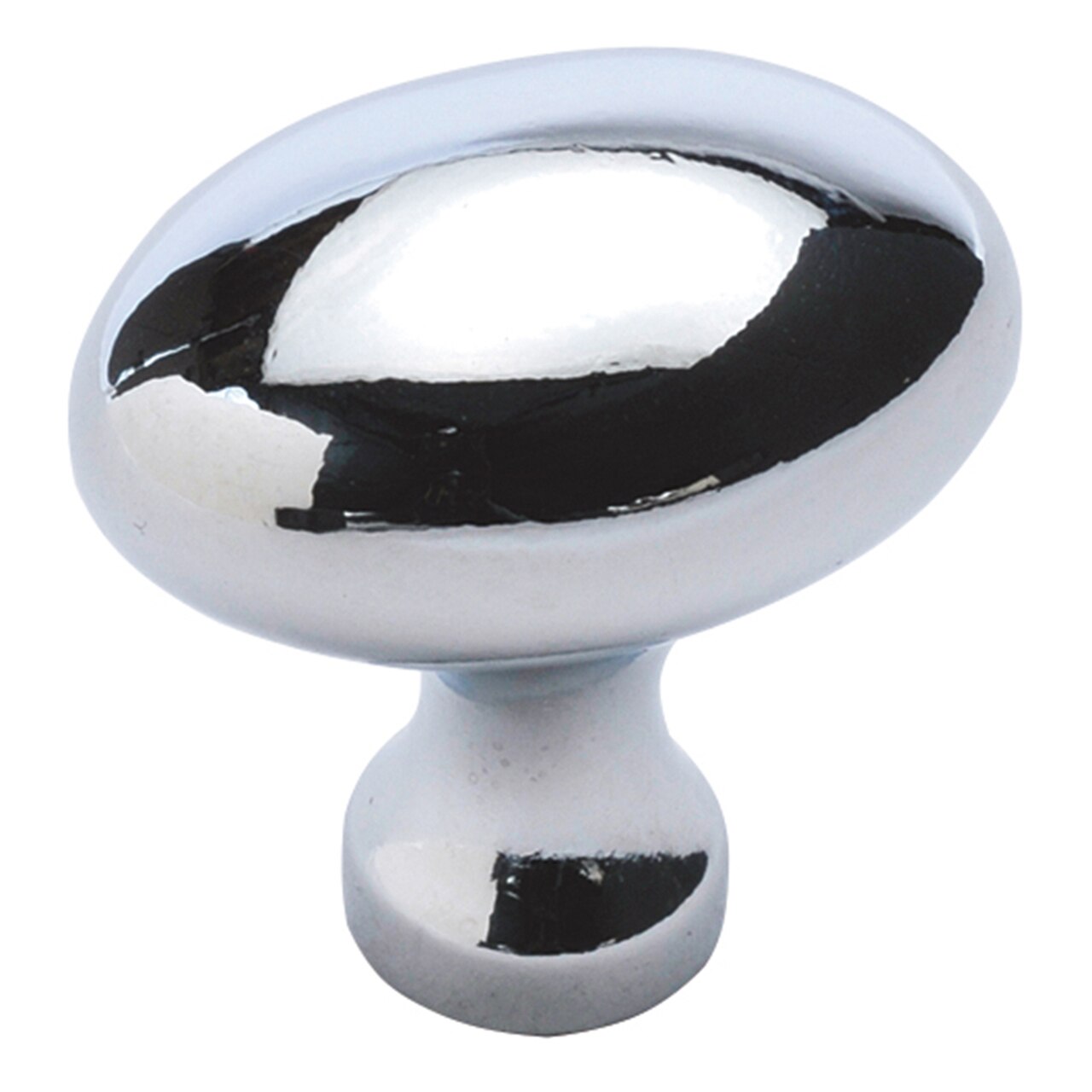 Hickory Hardware Williamsburg - Tirador ovalado cromado (1-3/8 pulgadas x 15/16 pulgadas)
