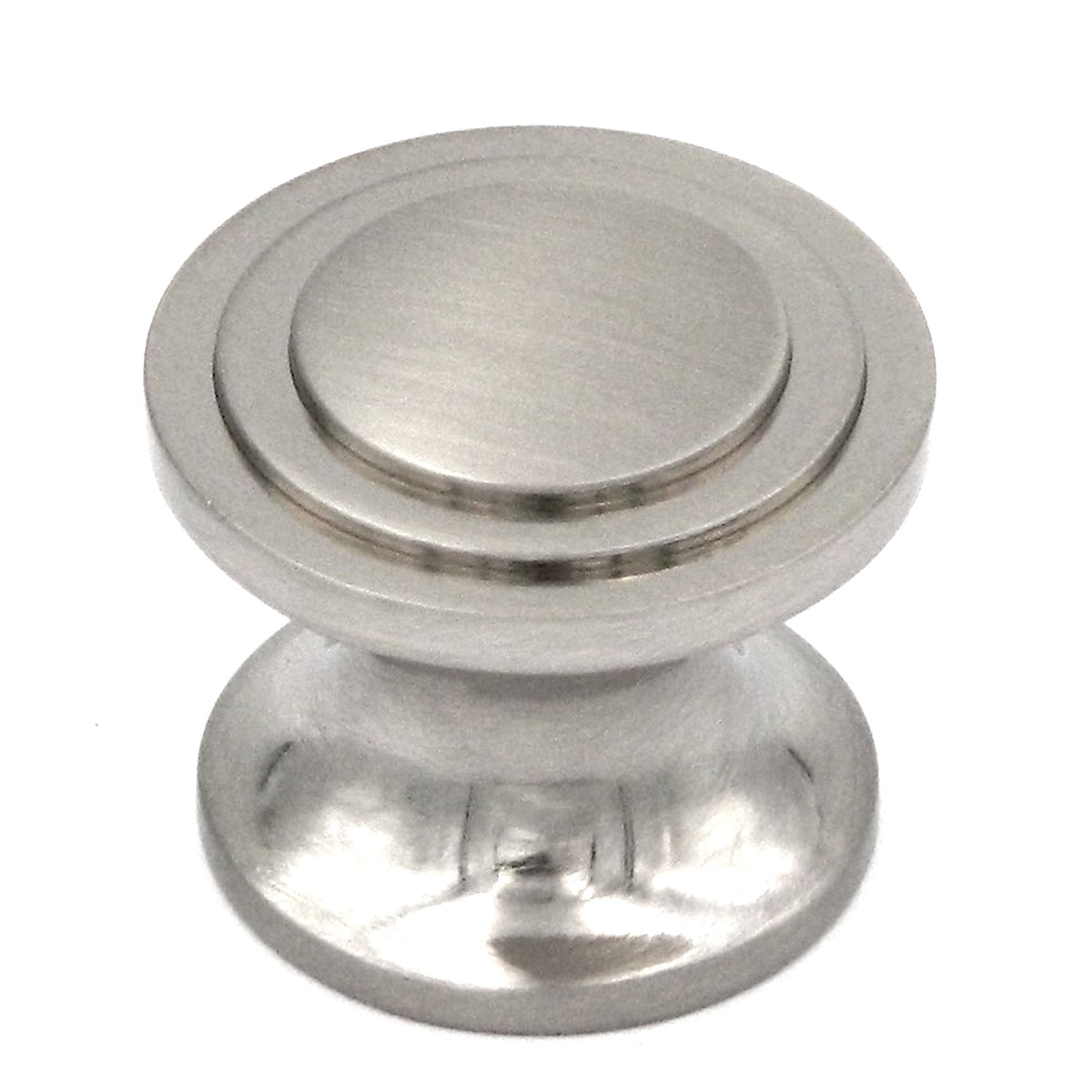 Hickory Hardware Deco 1 1/16" Satin Nickel Round Disc Cabinet Knob P3102-SN