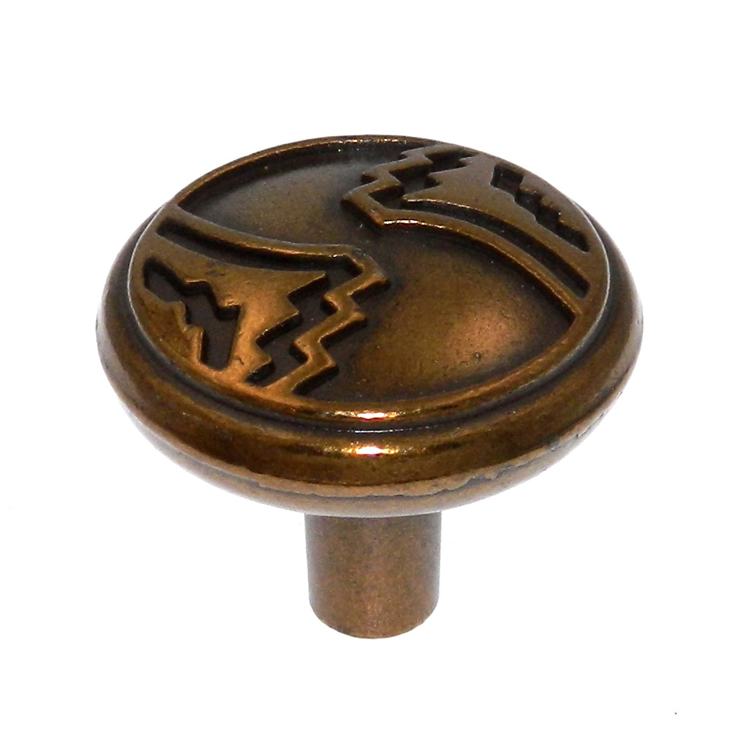 Hickory Hardware Southwest Lodge P377-LPH Tirador de perilla para gabinete de latón miel de 1 1/4"