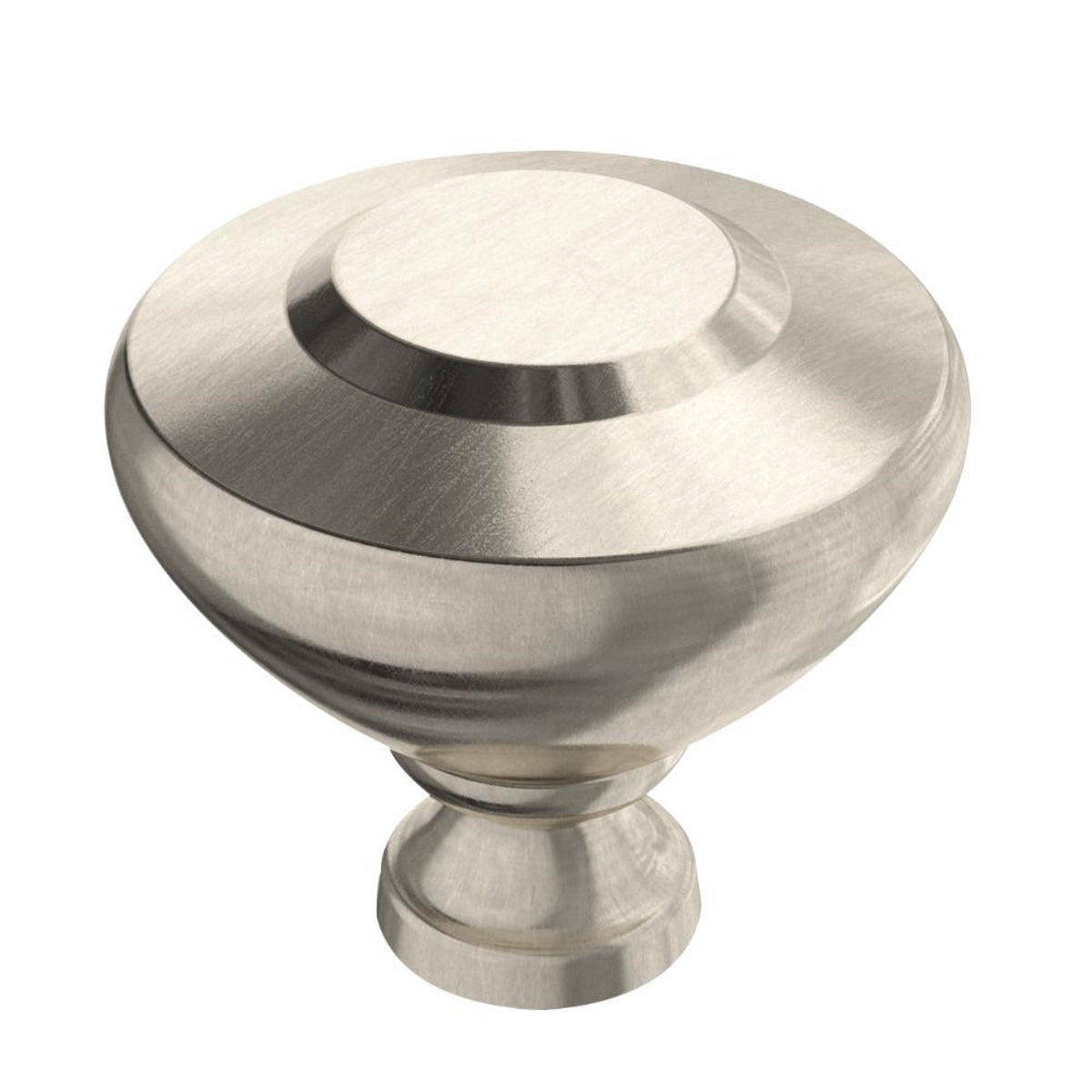 Perilla Liberty de aluminio de níquel satinado biselado suave de 1 5/16" P37717C-SN-CP