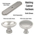 Keeler Annapolis Satin Nickel Round 1 1/2" Solid Brass Cabinet Knob P403