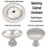 Keeler Annapolis Satin Nickel Round 1 1/2" Solid Brass Cabinet Knob P403