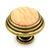 Hickory Hardware Woodgrain Lancaster Polished, Oak Wood Center 1 1/4" Cabinet Knob P415-OAK