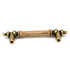 Hickory Hardware Lancaster Polished and Oak Wood Center 3"cc Cabinet Pull P457-OAK