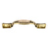 Belwith Tranquility P672-PAD Polished Brass Almond 3" CTC Cabinet Handle