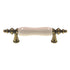 Hickory Hardware Tranquility 3" Ctr Brass Cabinet Pull Almond Center P733-LAD