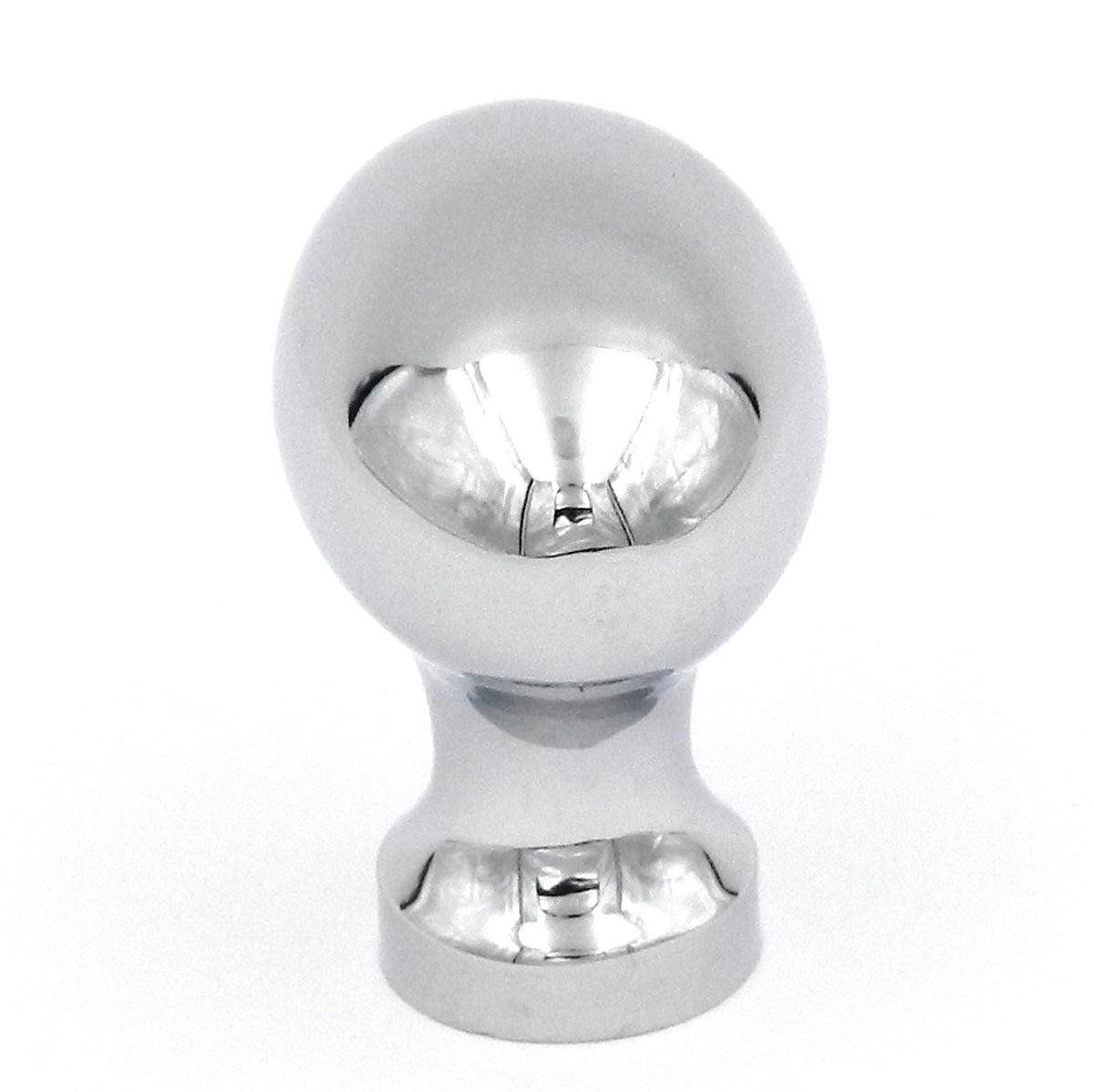 Solid Brass Polished Chrome 1 1/4" Oval Cabinet Knob Hickory Hardware P9175-26