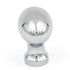 Solid Brass Polished Chrome 1 1/4" Oval Cabinet Knob Hickory Hardware P9175-26